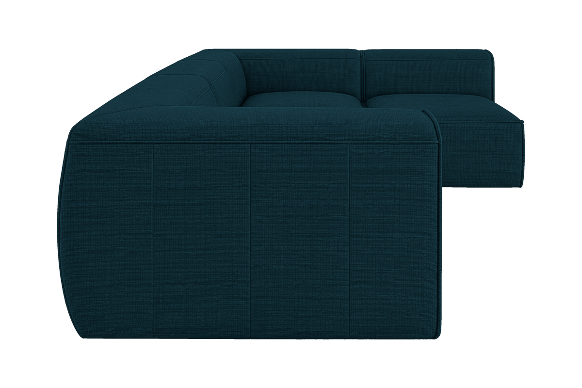 Fred Right Open Sectional in Roni Deep Lake