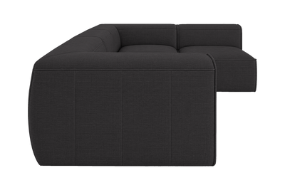 Fred Right Open Sectional in Roni Ember