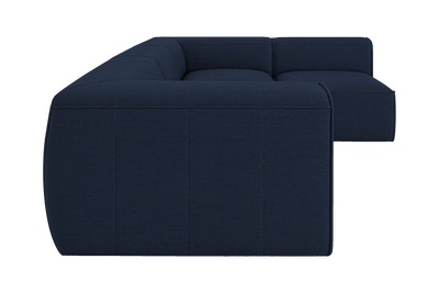 Fred Right Open Sectional in Roni Ember Blue