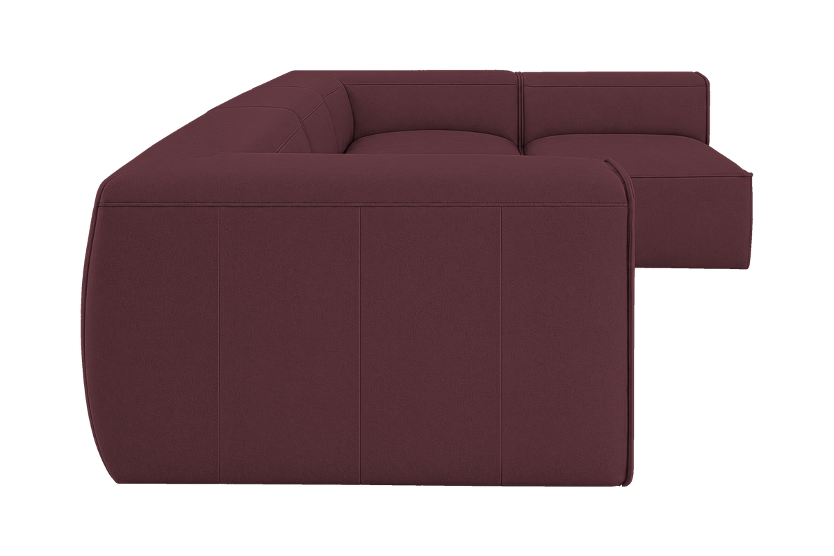 Fred Right Open Sectional in Fresco Figaro