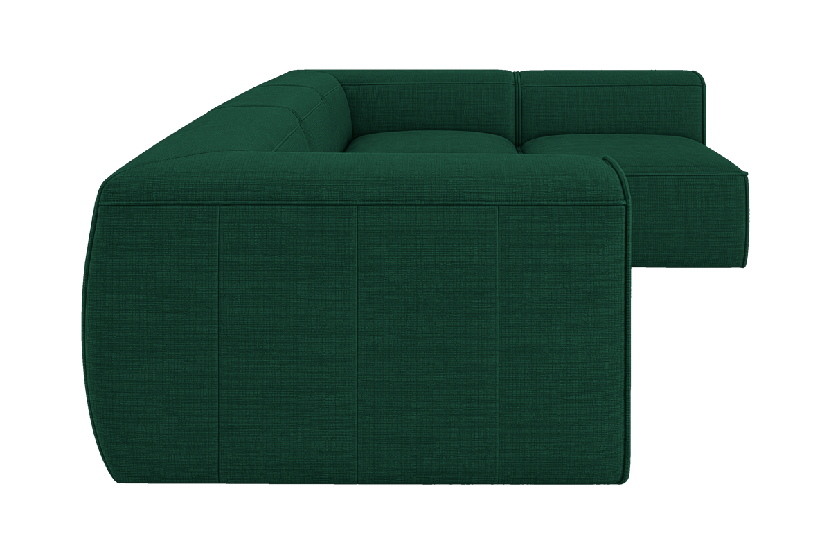 Fred Right Open Sectional in Roni Frog