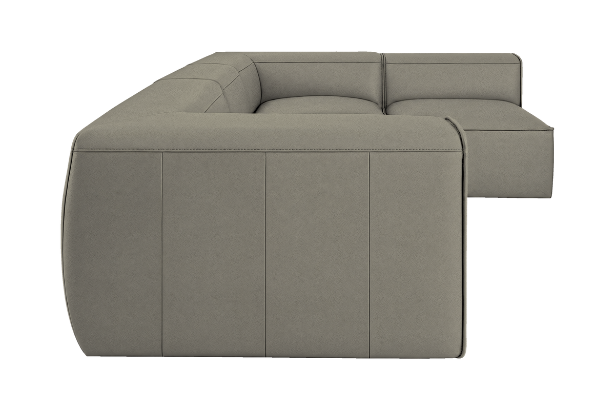 Fred Right Open Sectional in Felix Glace