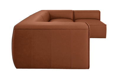 Fred Right Open Sectional in Dante Hazel