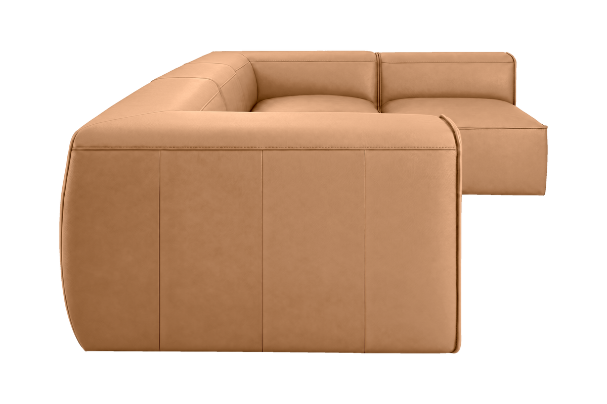 Fred Right Open Sectional in Dante Les Yeux