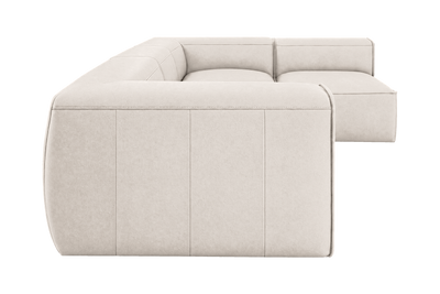 Fred Right Open Sectional in Fresco Milky