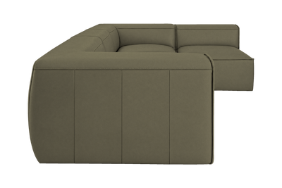 Fred Right Open Sectional in Felix Olive