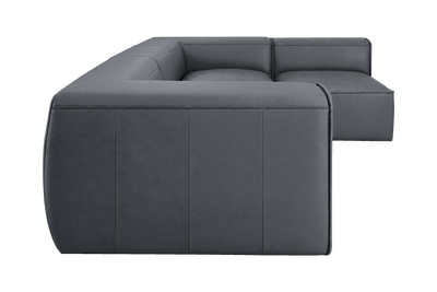 Fred Right Open Sectional in Dante Shark