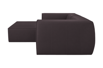 Fred Small Left Chaise in Dante Charcoal
