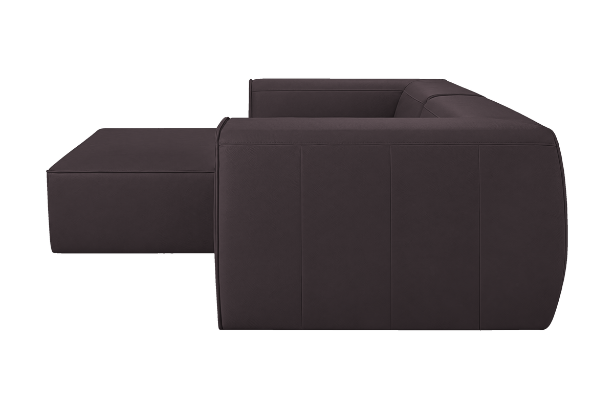 Fred Small Left Chaise in Dante Charcoal