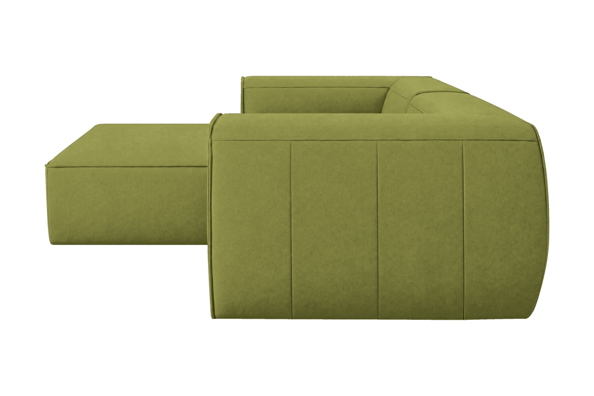 Fred Small Left Chaise in Fresco Key Lime