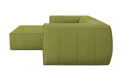 Fred Small Left Chaise in Fresco Key Lime