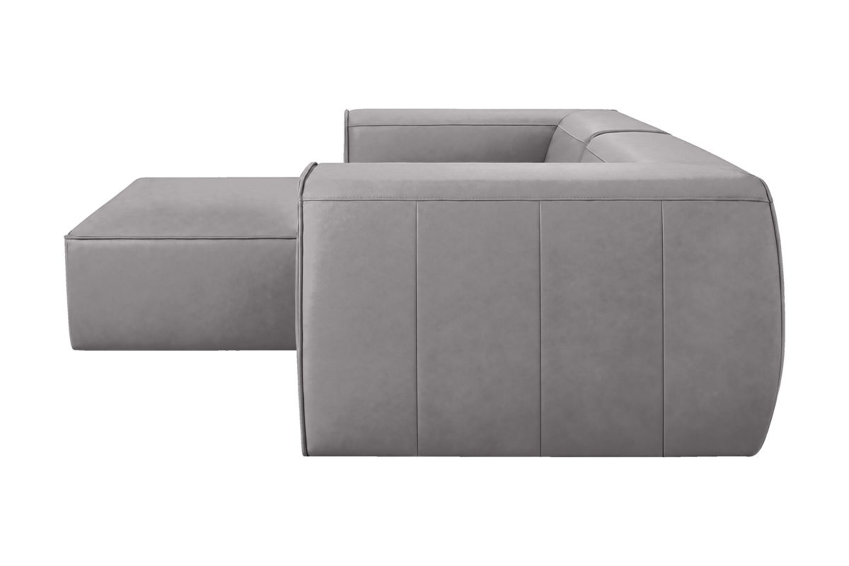 Fred Small Left Chaise in Dante Meteor