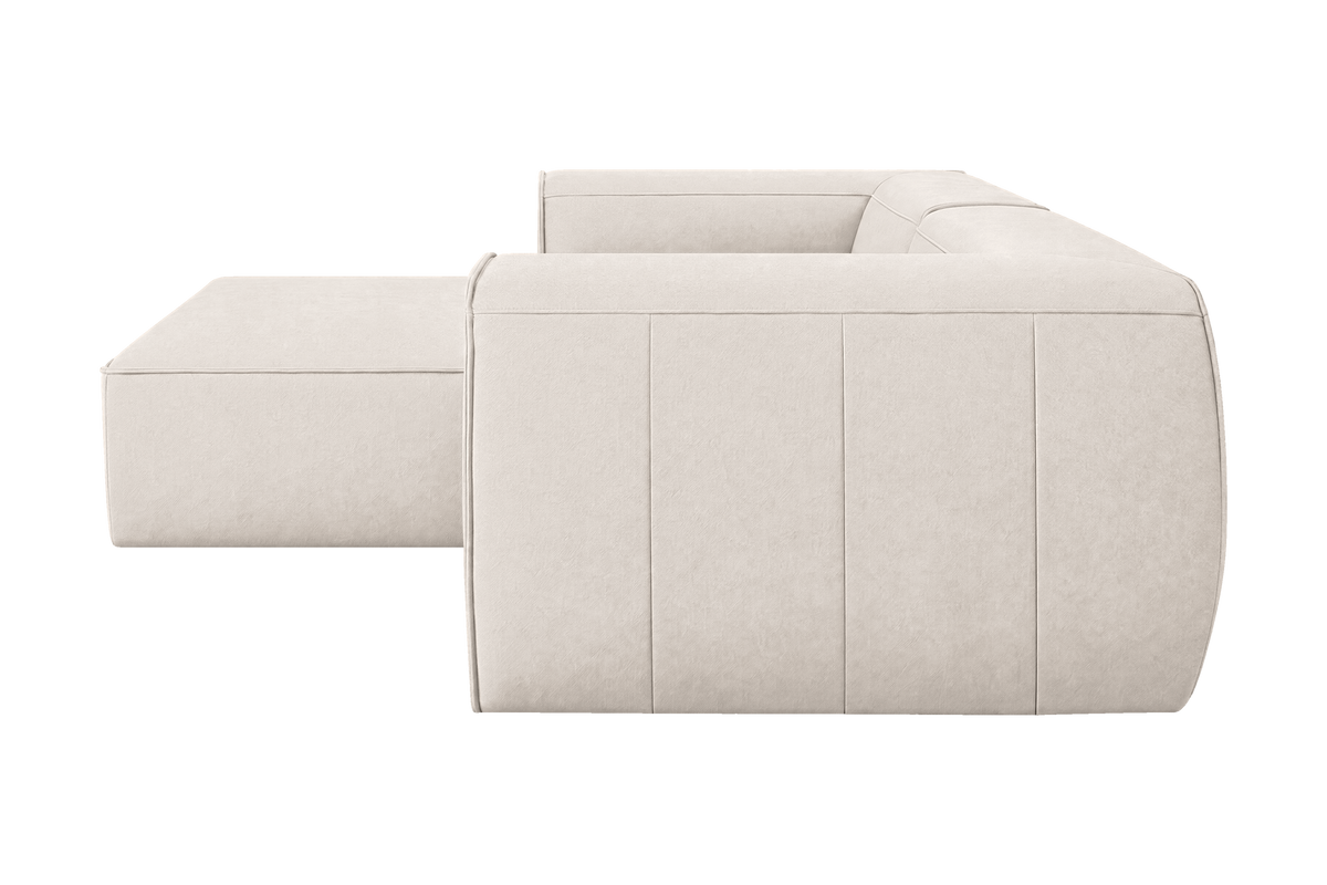 Fred Small Left Chaise in Fresco Milky