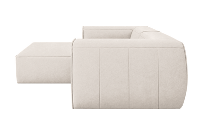 Fred Small Left Chaise in Fresco Milky