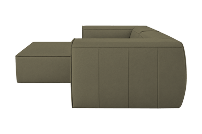 Fred Small Left Chaise in Felix Olive