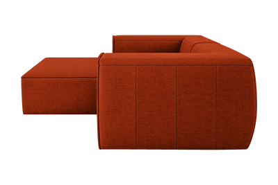 Fred Small Left Chaise in Roni Poppy