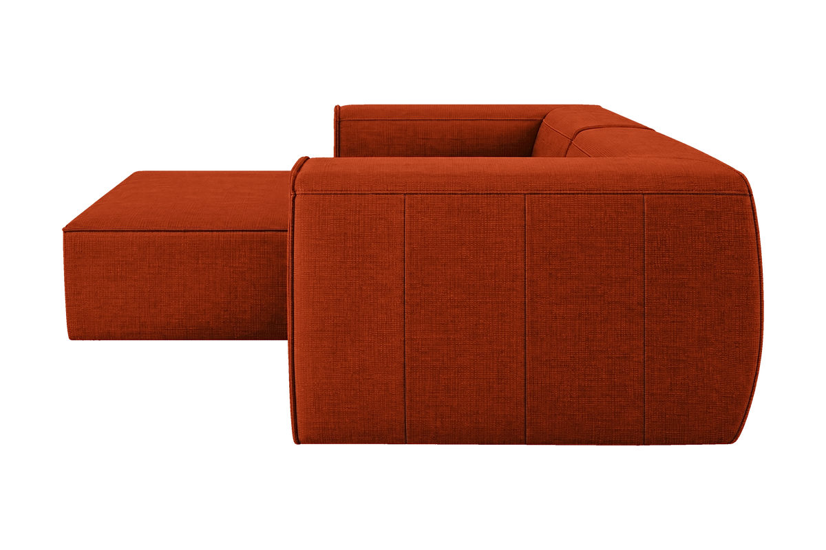 Fred Small Left Chaise in Roni Poppy