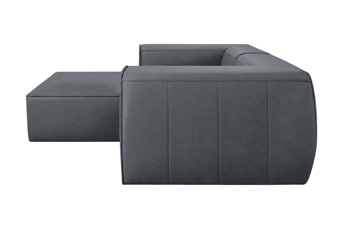 Fred Small Left Chaise in Dante Shark