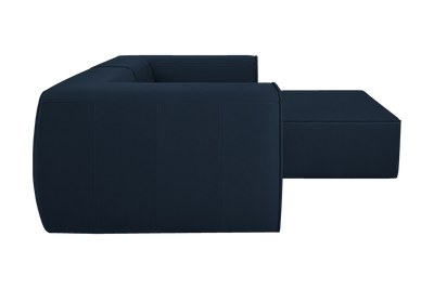 Fred Small Right Chaise in Dante Aqua
