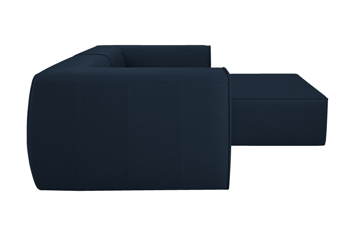 Fred Small Right Chaise in Dante Aqua