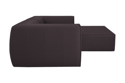 Fred Small Right Chaise in Dante Charcoal