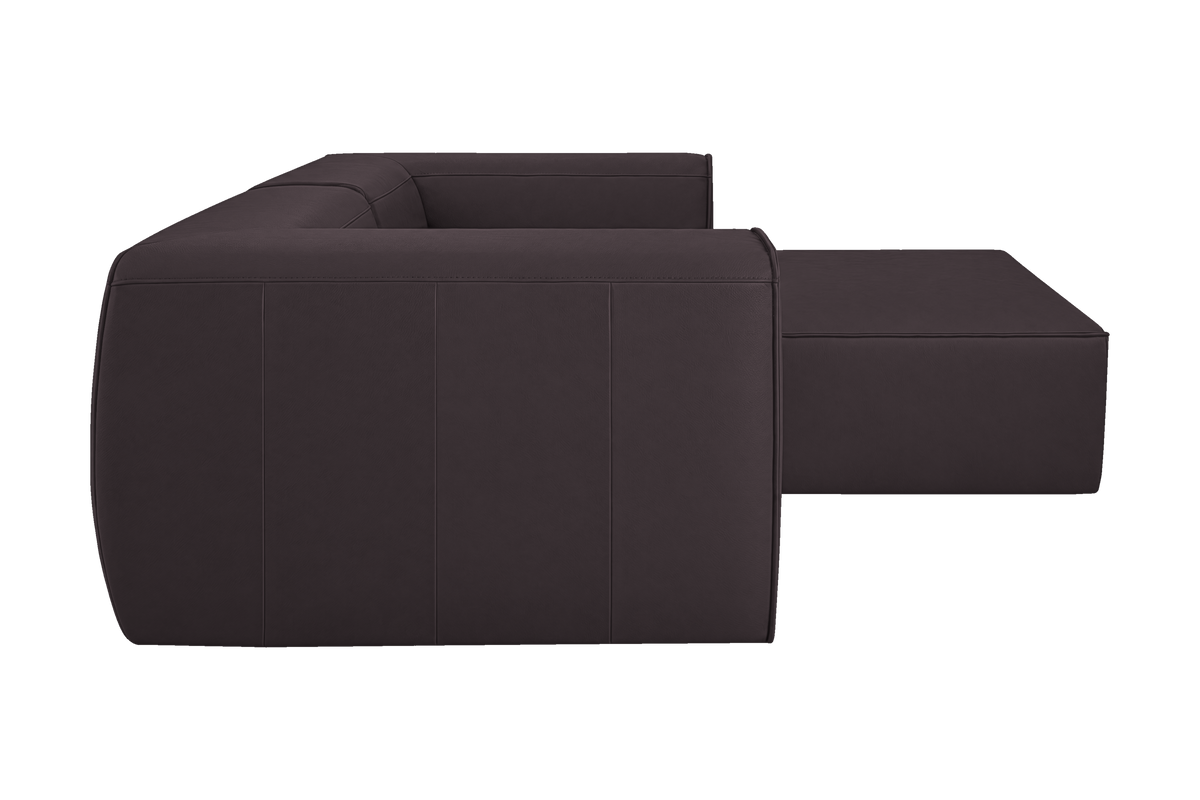 Fred Small Right Chaise in Dante Charcoal