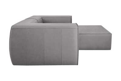Fred Small Right Chaise in Dante Meteor