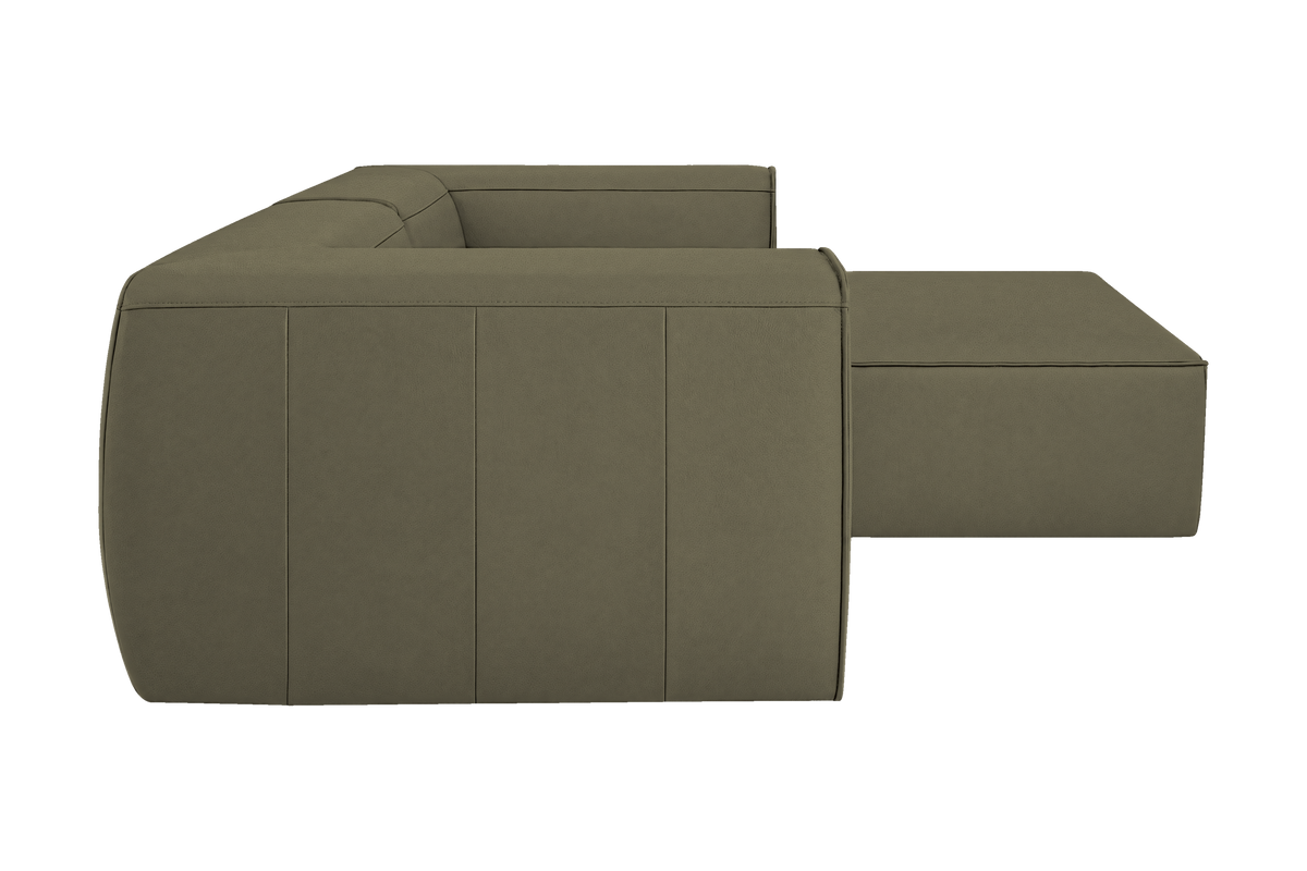 Fred Small Right Chaise in Felix Olive