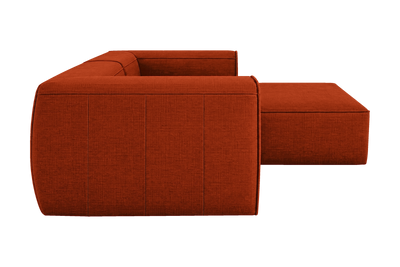 Fred Small Right Chaise in Roni Poppy