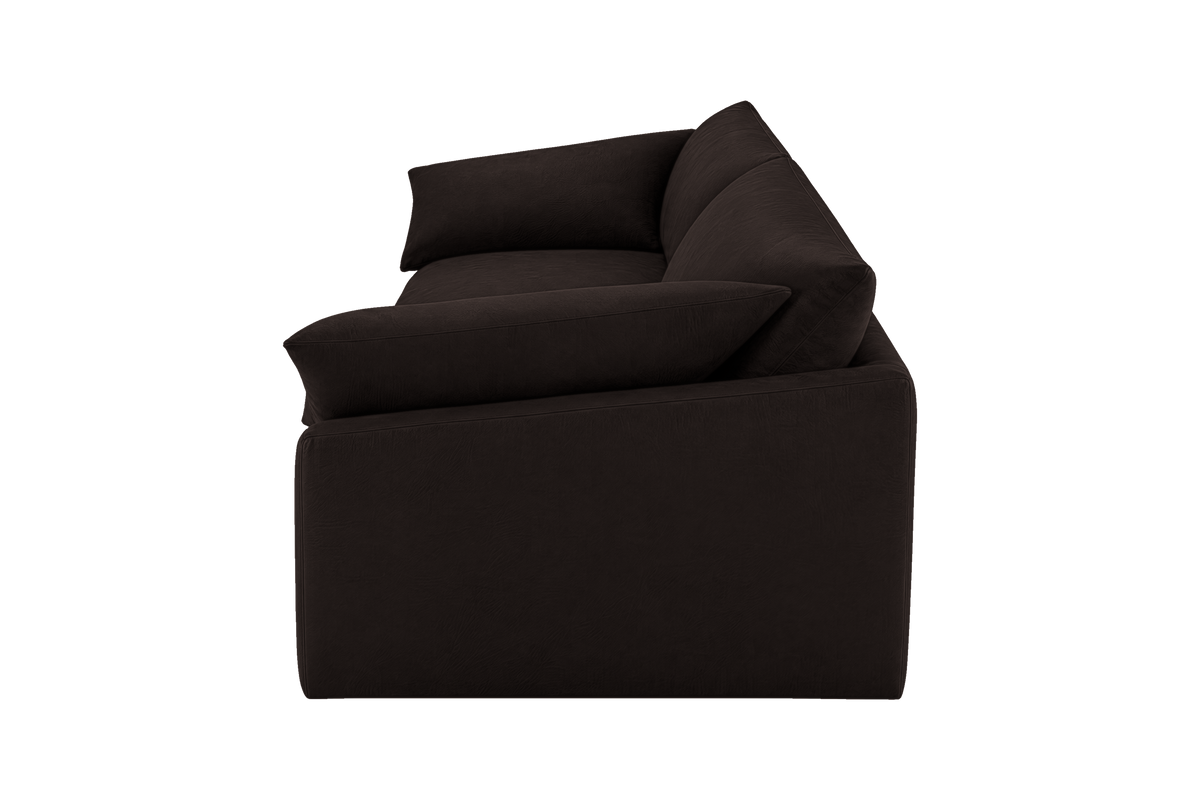 Lotus Large Sofa in Dante Ebony