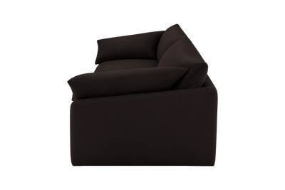 Lotus Large Sofa in Dante Ebony