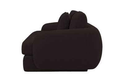 Milo Large Sofa in Dante Ebony