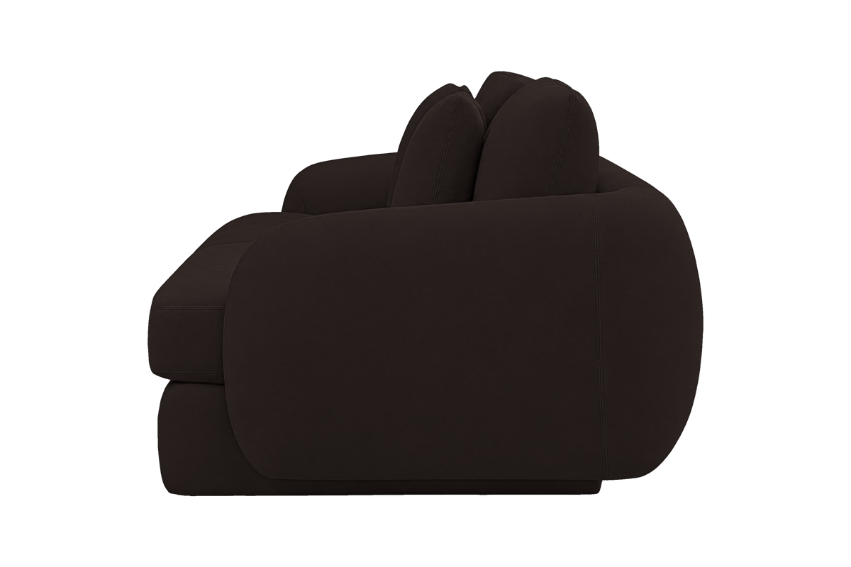 Milo Large Sofa in Dante Ebony