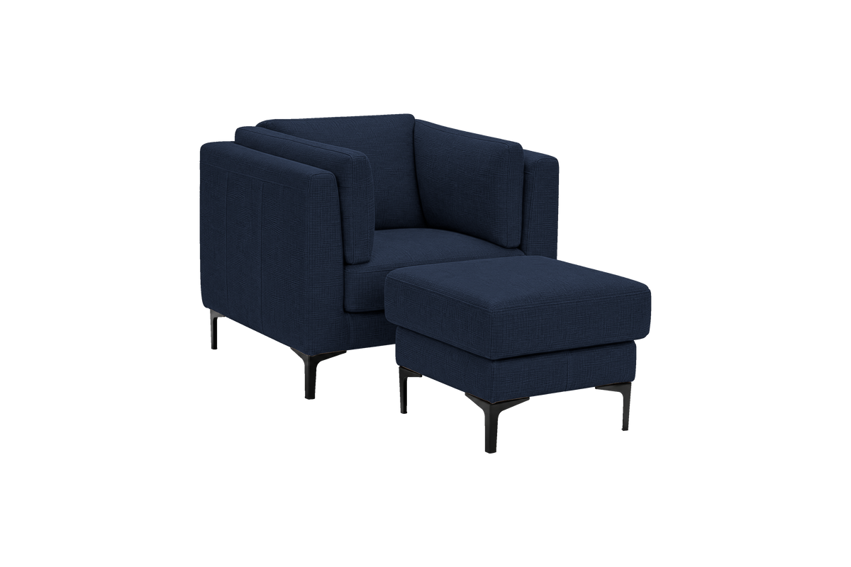 Oli Armchair in Roni Ember Blue