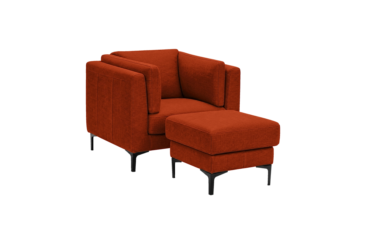 Oli Armchair in Roni Poppy