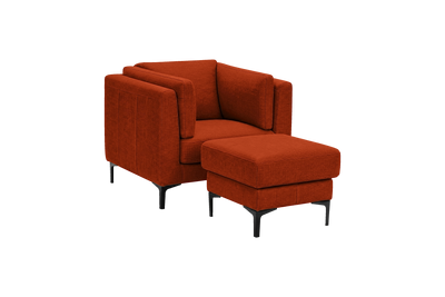 Oli Armchair in Roni Poppy
