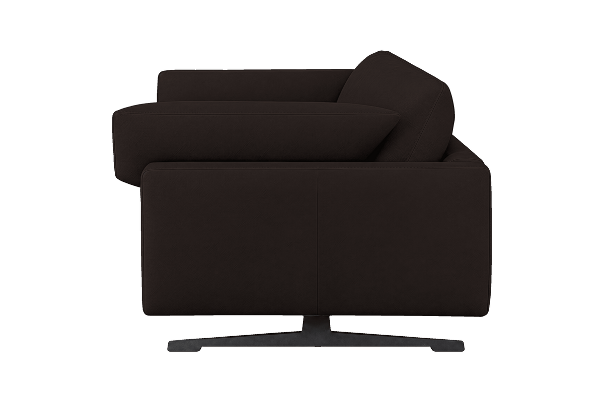 Oliver Small Sofa in Dante Ebony