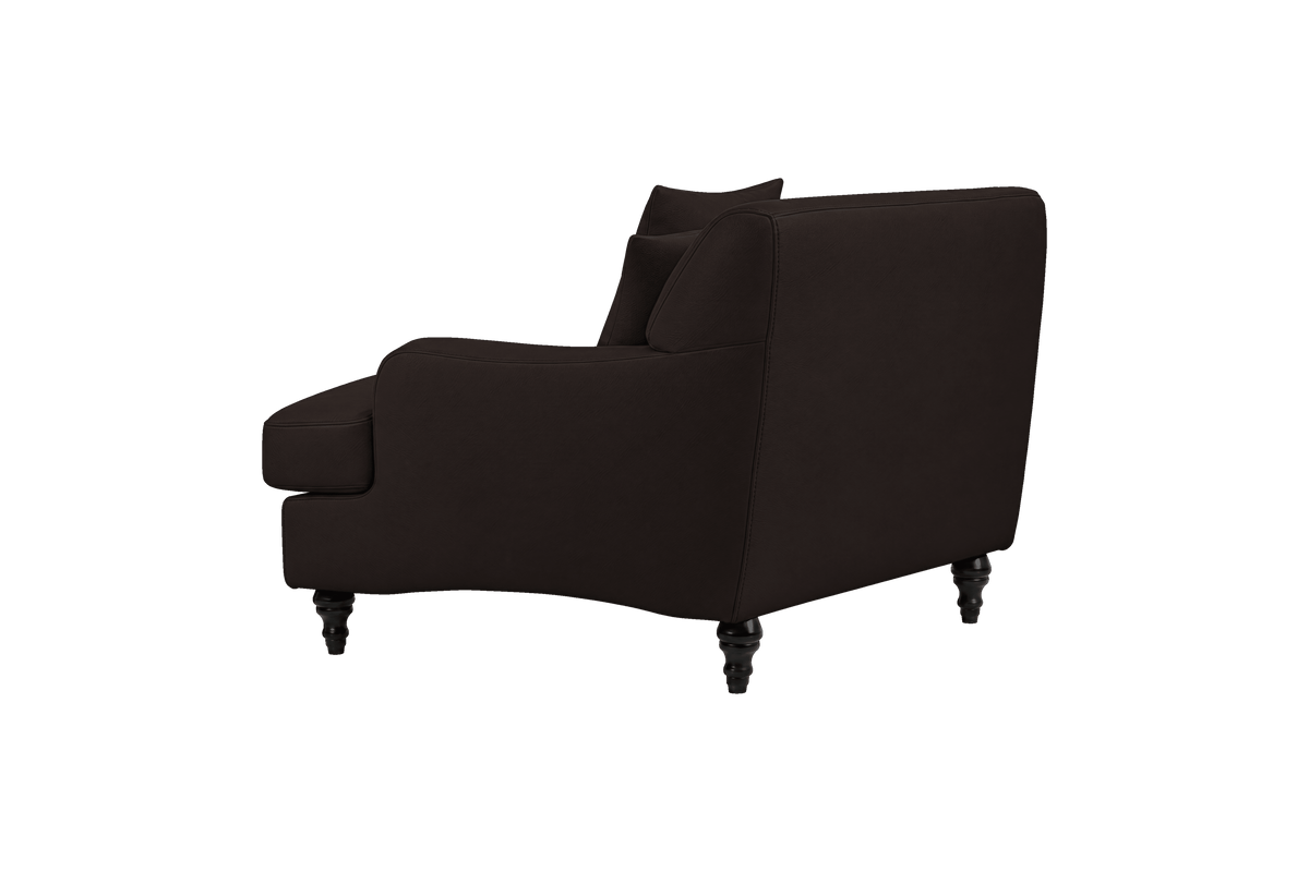 Senia Armchair in Dante Ebony