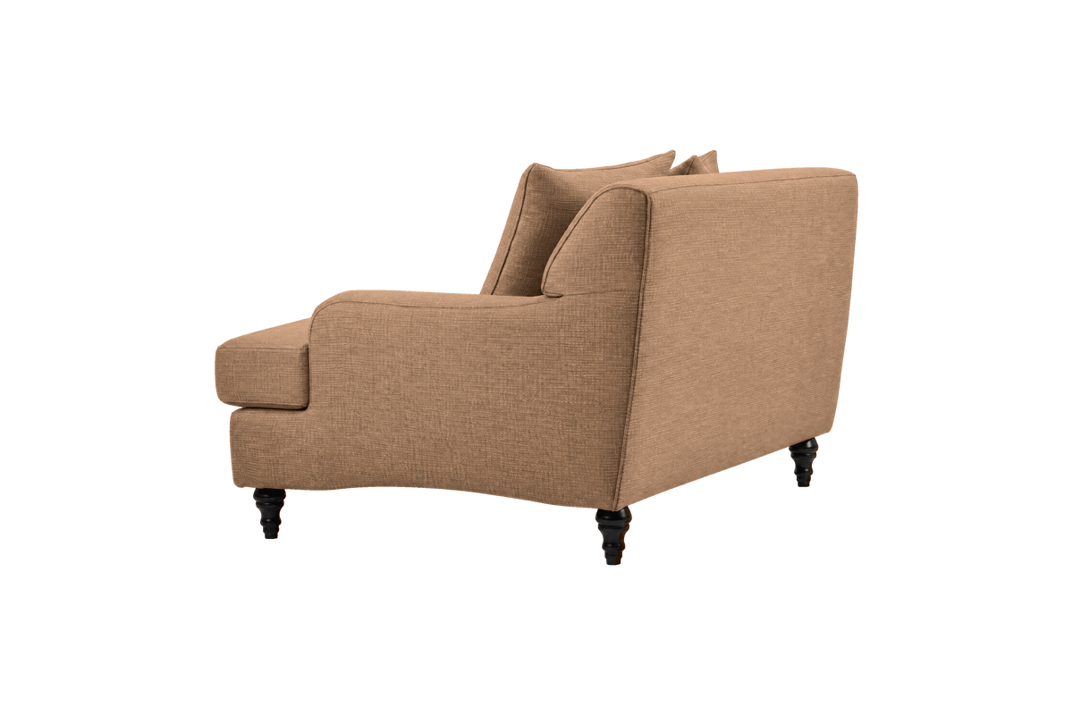 Senia Cuddle Chair in Roni Biscotti