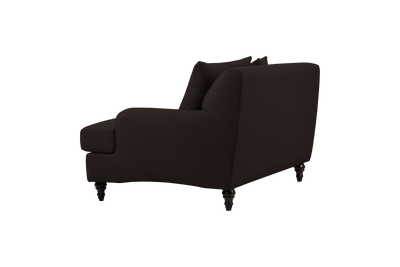 Senia Cuddle Chair in Dante Ebony