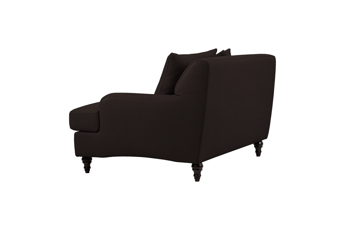 Senia Cuddle Chair in Dante Ebony