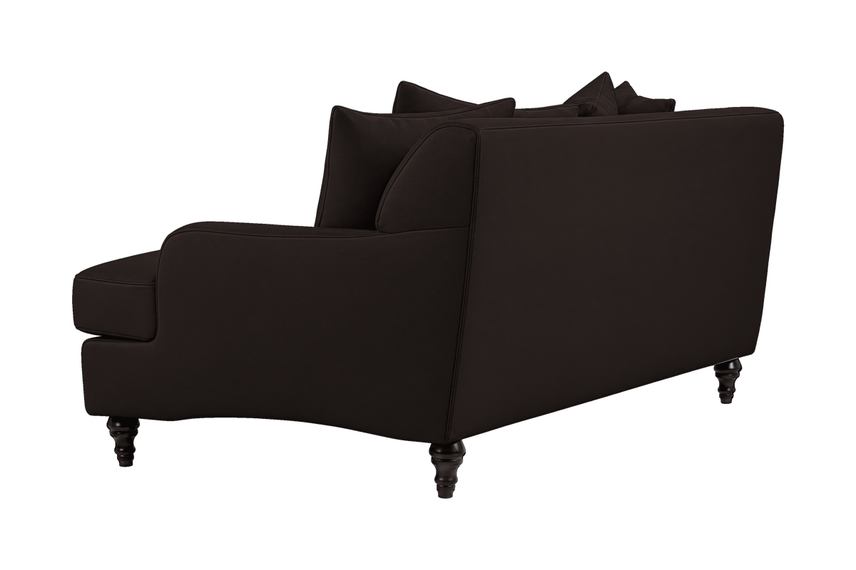 Senia Small Sofa in Dante Ebony