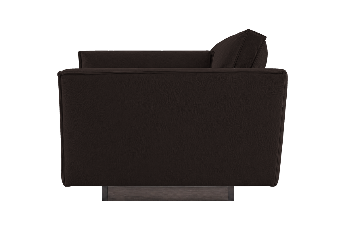 Stanley Large Sofa 3 Cushions in Dante Ebony