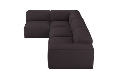 Elo Left Open Sectional in Dante Charcoal