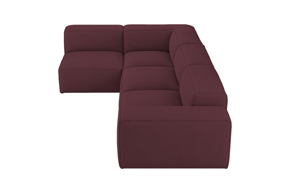 Elo Left Open Sectional in Fresco Figaro