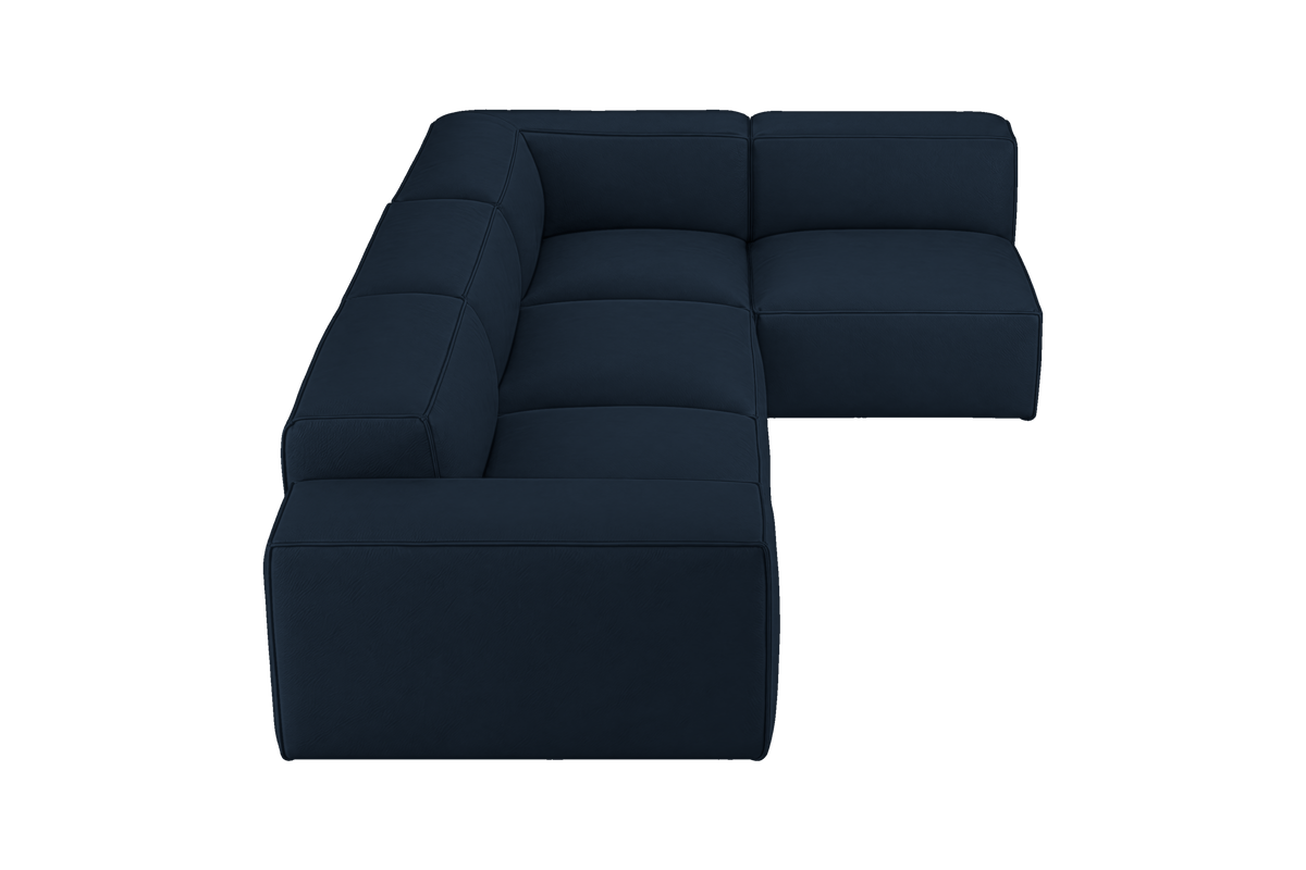 Elo Right Open Sectional in Dante Aqua