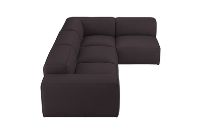 Elo Right Open Sectional in Dante Charcoal