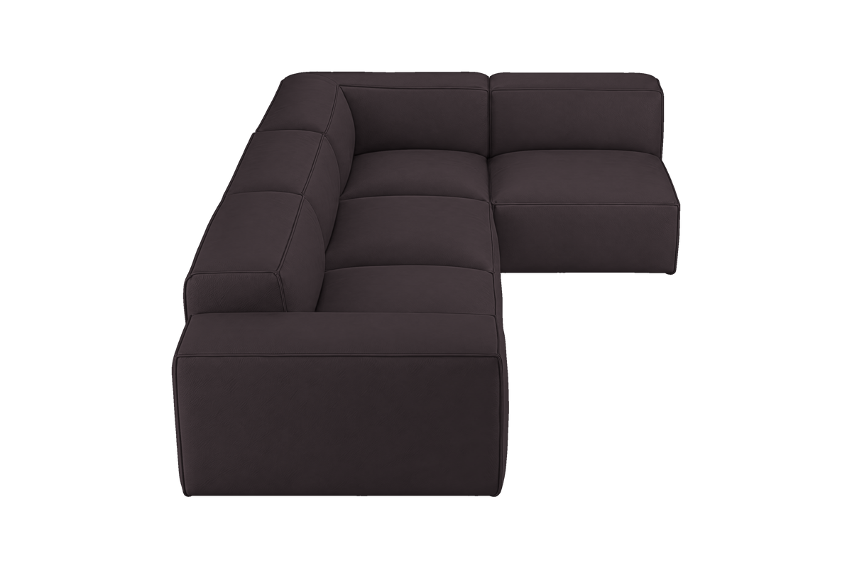 Elo Right Open Sectional in Dante Charcoal