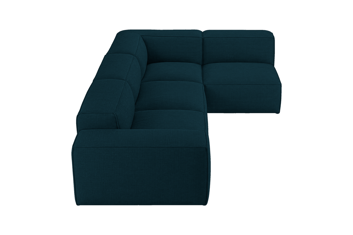 Elo Right Open Sectional in Roni Deep Lake