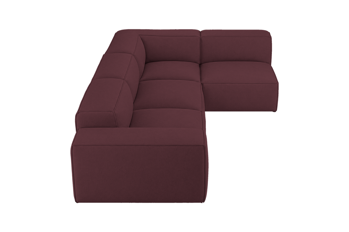 Elo Right Open Sectional in Fresco Figaro